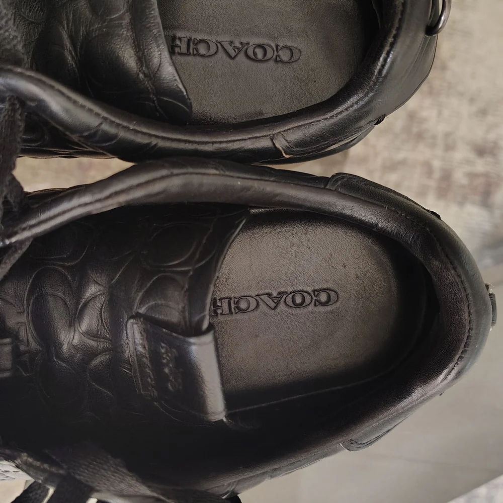 Coach Black Embossed Sneakers - Picture 7 of 7